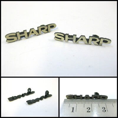 Genuine SHARP Audio Equipment Gold Badge Logo Emblems (30mm)