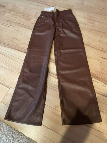 bershka leather trousers