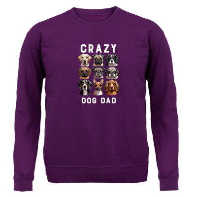 Crazy Dog Dad - Adult Hoodie / Sweater - Dogs Pet Pets Love Labrador Father