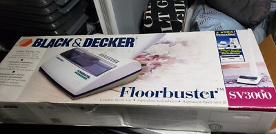 New in Box Black & Decker Floor Buster Vacuum SV3000 FloorBuster Vintage