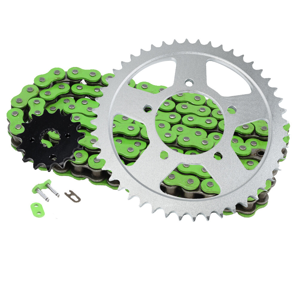 Kawasaki Zx6r Caltric Golden O-ring Drive Chain Sprockets Kit Fits