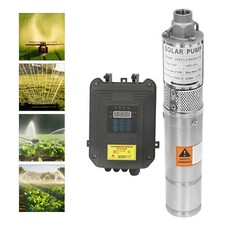 Solar Pump DC24V 3"Submersible Bore Deep Well Water Pump+MPPT Controller 1500L/H