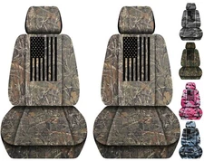 Front set car seat covers fits Suzuki Equator 2009-2012  American Flag design