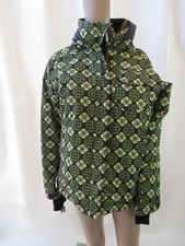 Orage Kids/women's Green Floral Hooded Zip Up Ski Jacket Size 14(xl)/ S Women's