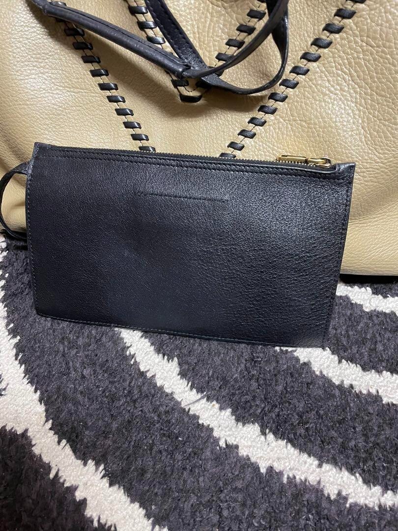 Borsa tote Yves Saint Laurent reversibile beige nera 6 spedita dal Giappone!! JP!!!!