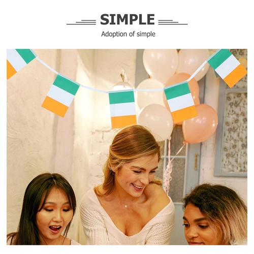 Ireland String Flag Pennant Banner Irish Flags Bunting Banner Patrick's Day - Picture 7 of 12