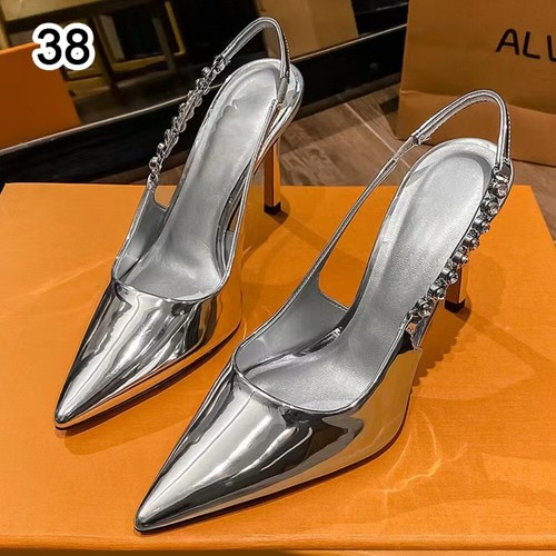 Patent Leather Pointed Toe Shoes Retro Stiletto Heeled Shoes Summer - Picture 12 of 18
