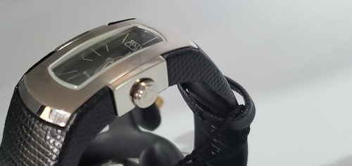 Sector 180 Curve Black Lizard Strap Ladies Watch black dial silver color case - Picture 5 of 7