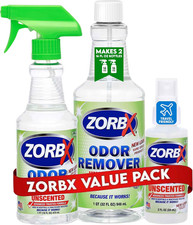 Unscented Odor Remover Spray Set, 2 16 32 Oz, Hospital-Grade