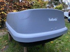 Halfords 470L Large Roof Box (Made by Thule) Grey - Camping Travel Luggage
