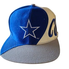 90's Team NFL Dallas Cowboys Snapback Hat Wrap Around Drew Pearson Companies New