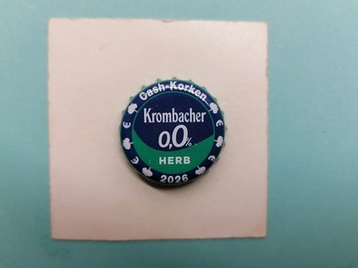 1 Kronkorken NRW Krombacher Herb 0,0% Cash Korken 2026 DE crown cap tappi chappa