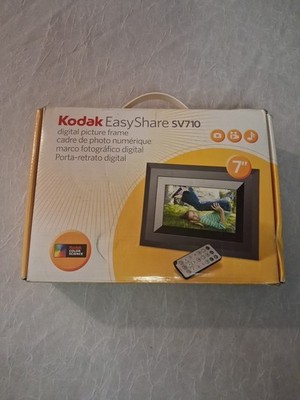 Kodak EasyShare SV710 7'' Digital Picture Frame With Remote Box And All Papers
