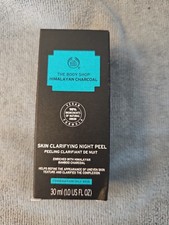 The Body Shop Himalayan Charcoal Night Peel 30ml NEW Sealed Vegan