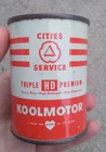 Vintage Cities Service Triple HD Premium Motor Oil Can Coin Bank