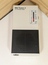 Vintage 1985 Salton Wet Tunes 3 Shower Radio. Tested