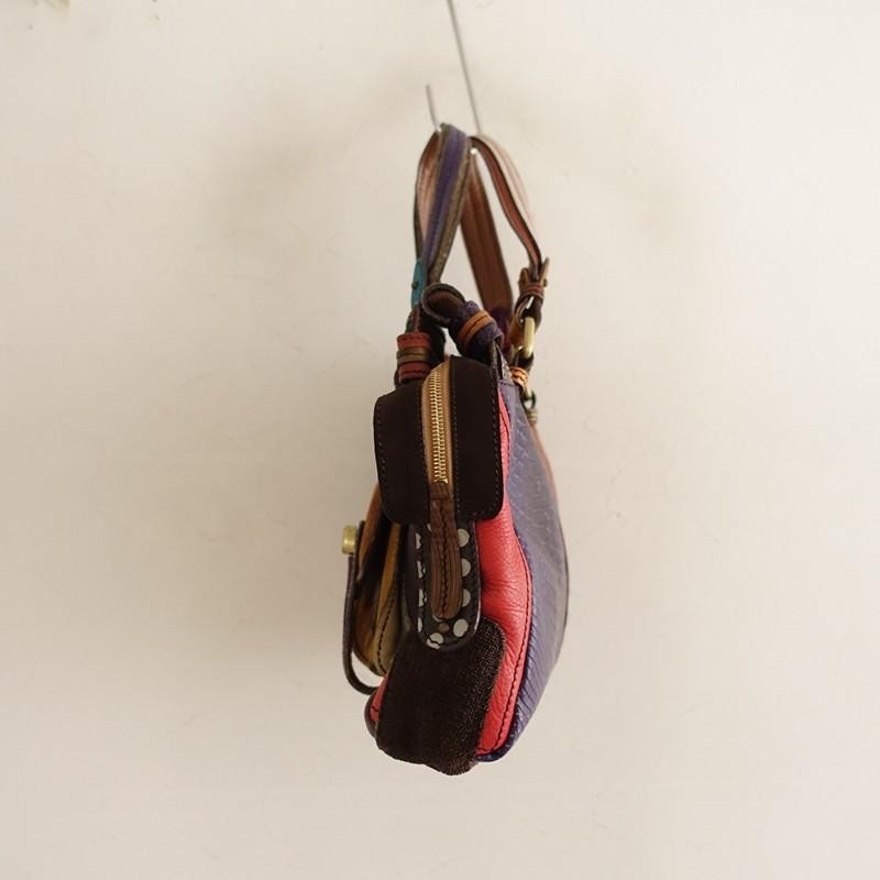 Jamin Puech Patchwork Shoulder Bag Leather Brown … - image 2