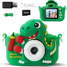 Kids Camera, Dinosaur Kids Camera for Kids Boys, Toddler Camera Digital Camera