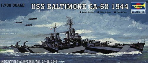 Trumpeter 05725 - 1:700 Uss Baltimore Ca-68 1944 - New