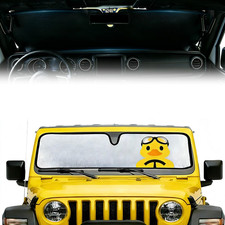 Windshield Sun Shade Fit For Jeep Wrangler Tj Jk Jl Gladiator Jt 24 Door Funny