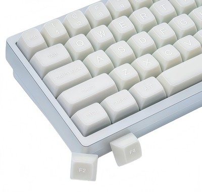 White Jade Keycaps PBT Ceramic Style SA Profile Set Fits 60%/65%/75%/96%