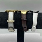 Anne Klein Womens Analog Watch Lot of 3 Mixed Styles Leather Bands 37mm — photo 4