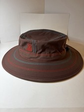 Wide Brim Nylon Boonie Hat for Sun, Rain, and Wind. Large, Brown by Taho Blue