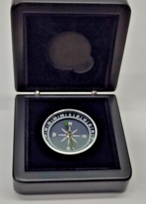 Boeing 787 Dreamliner Plane Team Member Compass MISSING Coin  Black Case