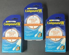 3x Compound W Wart Remover FREEZE OFF PLANTAR KIT, BB: 10/04/26 (Factory Sealed)