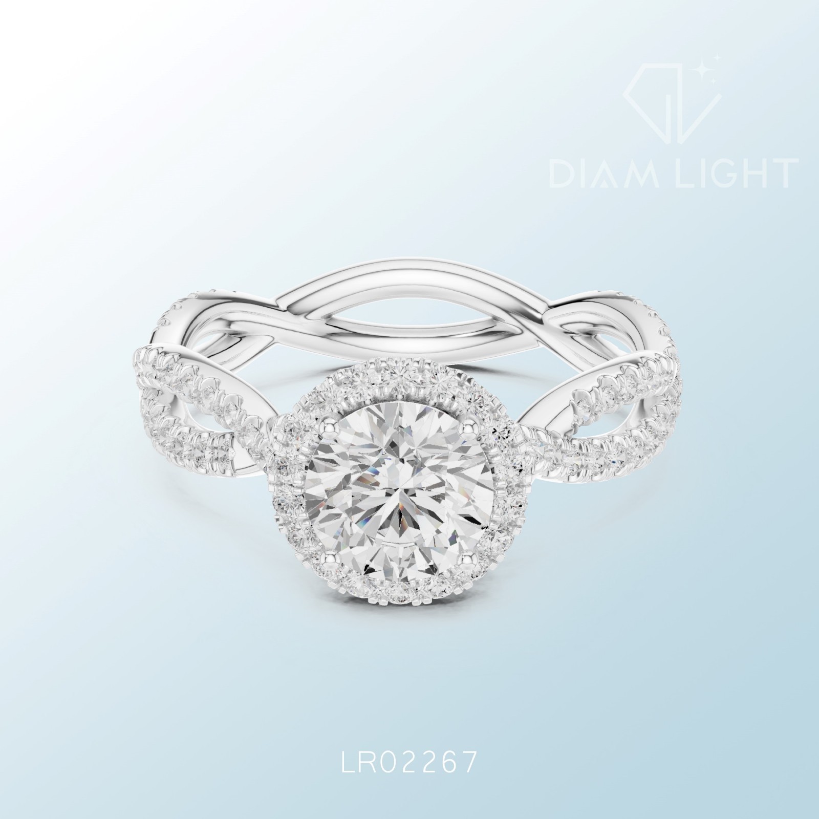 1.00CT Round Cut Lab Grown Diamond IGI Certified Engagement Ring 14KT White Gold