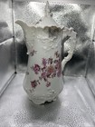 ANTIQUE FÜRSTENBERG BRUNSWICK GERMANY PORCELAIN CHOCOLATE TEAPOT 10" FLORAL