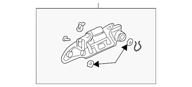 Genuine Honda Exterior Door Handle 72180-S5D-A12ZM