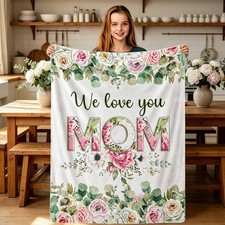 Gifts for Mom Anniversary Birthday Gifts for Mom Blanket Soft Flannel