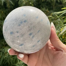 3.2LB 3.9" Natural K2 Ball Sphere Healing Crystal Quartz Energy Reiki Decor