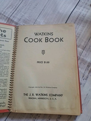 1936 Depression Ära J.R. Watkins Co. Vintage Kochbuch Winona Minnesota Rezepte - Bild 8 von 13