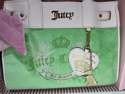 Juicy Couture ミントグリーン ハンドバッグ Juicy Couture Daydreamer Her Majesty Heritage Tote Box Set In