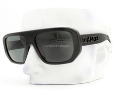 Chanel Sunglasses ch5556U 622/S4 Shiny Black Gold Outline Logo Gray Tint w/case