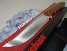 Kershaw Hurdle Full Tang Fixed Blade Bowie Hunter Knife 1418 Wood Handle New Kai