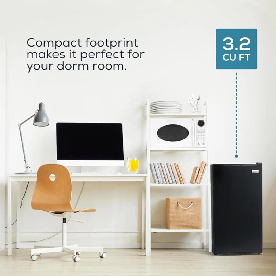 Igloo 3.2 Cu.Ft. Single Door Compact Refrigerator with Freezer - Slide Out Glass - Image 4 of 4