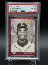 1991 Studio Ken Griffey Jr. PSA 10 Gem Mint Inaugural ICONIC SET Rare Low Pop