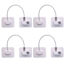 Fridge Lock 4 Pack ,Refrigerator Lock with Keys,for Fridge, Cabinet Locks, D...