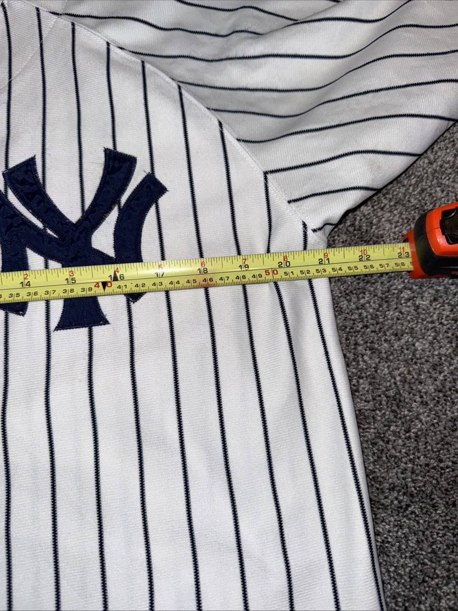 New York Yankees #25 Pin Stripe Russell Athletic Authentic