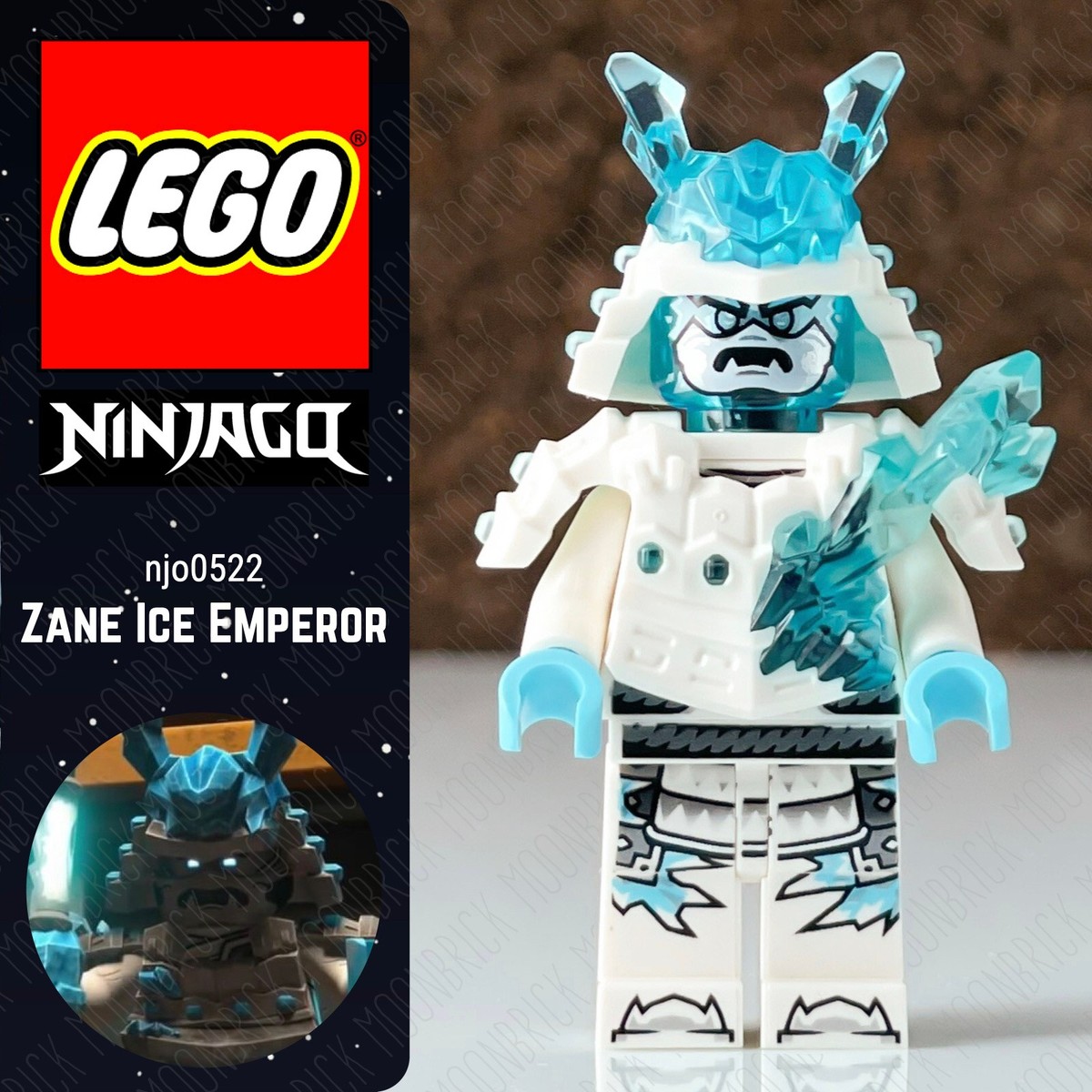 🌈 LEGO Zane Ice Emperor njo0522 Minifigure Ninjago 70678 | eBay