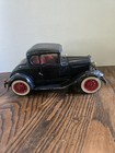 Vintage Hubley Toys 854-5K Die Cast Metal Red Model A Roadster Car Rumble Seat