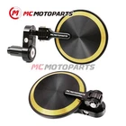 REBORN CNC Gold Folding Bar End Mirrors For Kawasaki Z400 2019-2023