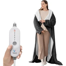 Wearable Heated Blanket Full Body Coverage 5 Heat Levels Machine Washable New