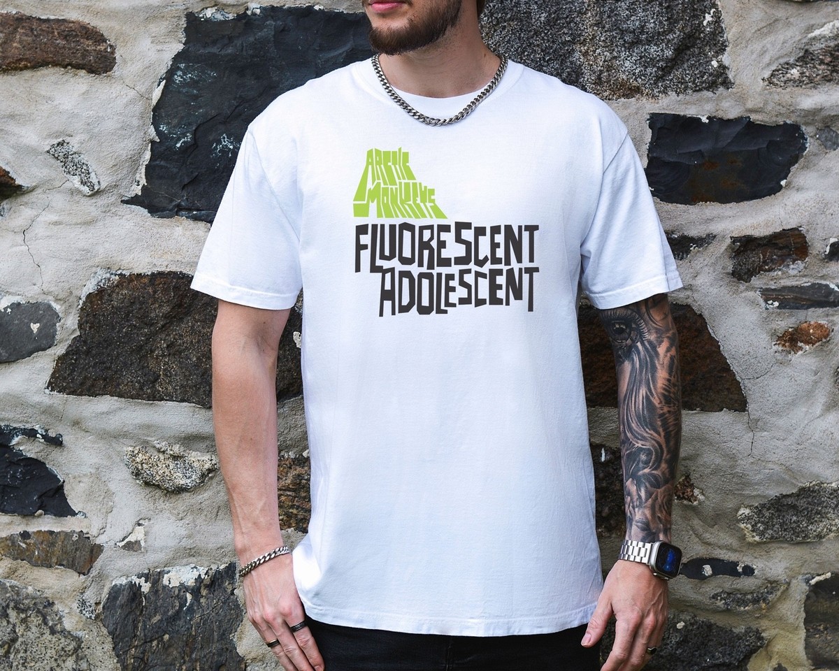 Arctic Monkeys Fluorescent Adolescent T-Shirt Vintage Black