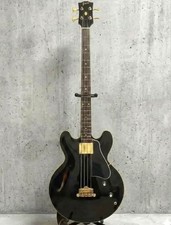 Greco SAB-120 Black Semi-Hollow Bass Guitar 1989 Japan Rare Gibson EB-2 Style
