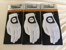 New Titleist Players Cabretta Leather - Lot of 3 Golf Gloves Cadet X-Large XL