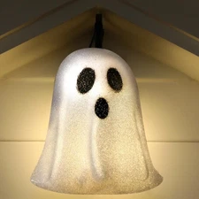 Aurelema Halloween Pumpkin Ghost Porch Light Cover - Flexible Light Cover Cla...
